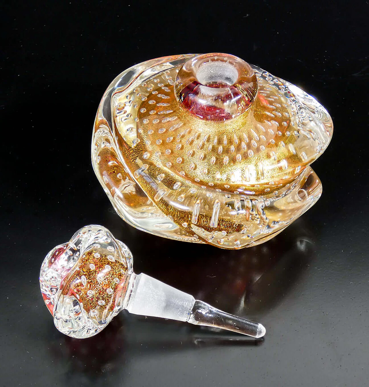 3 Blown Murano glass toilet accessories by Ercole Barovier, 1930s 10