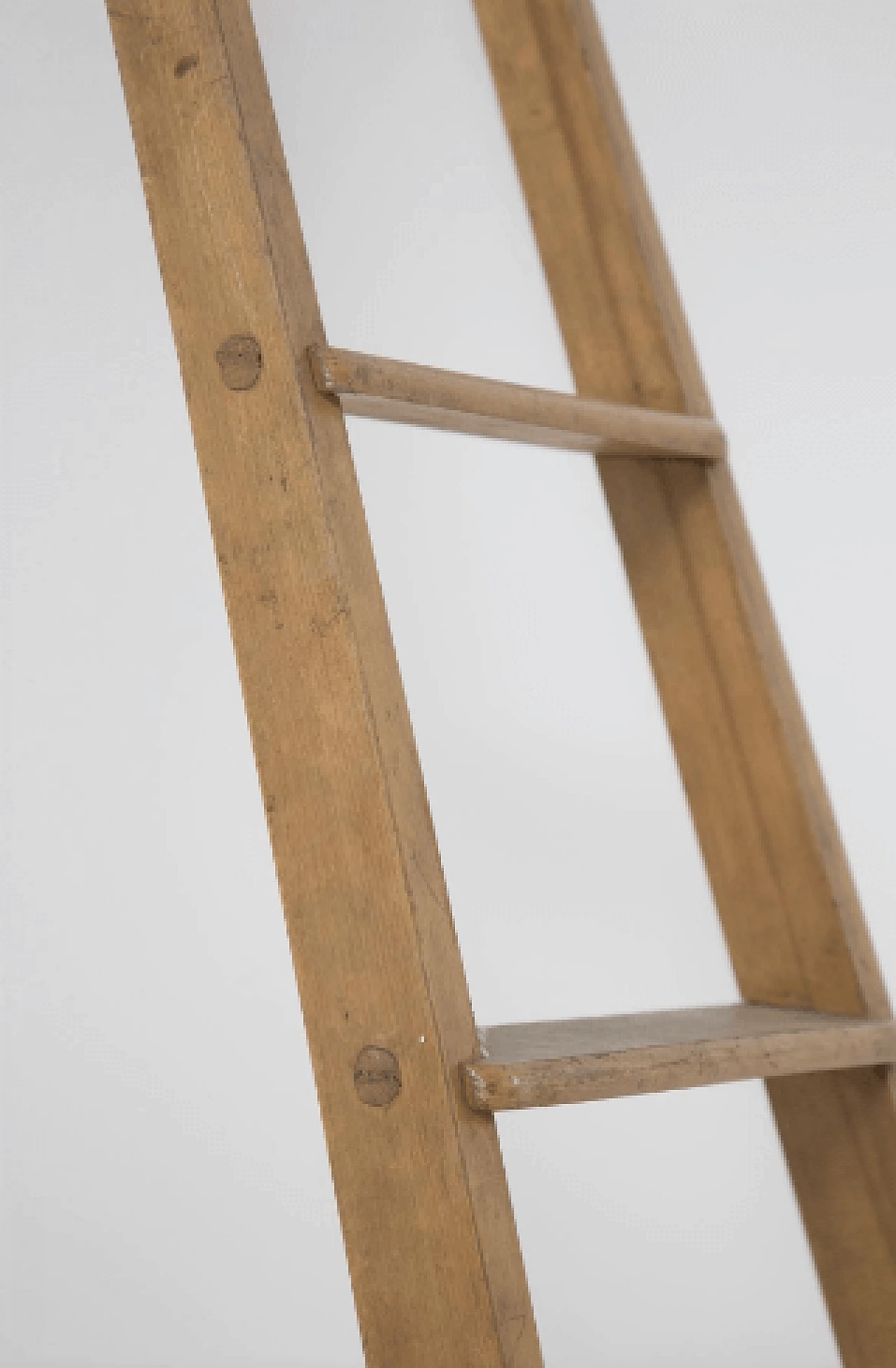 Wood and metal step-ladder, 1950s 4