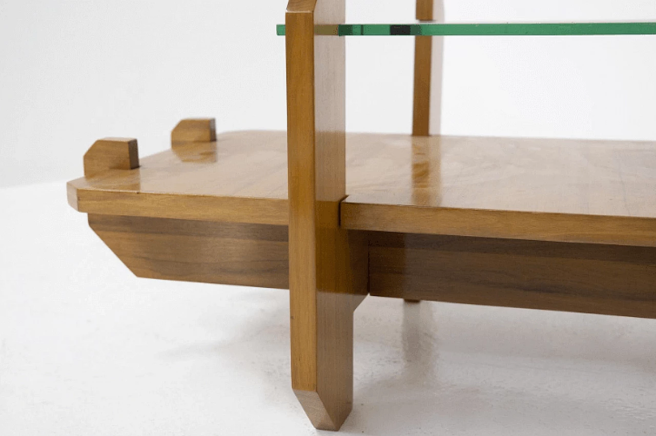 Side table in wood and glass by Vittorio Gregotti, 1960s 6