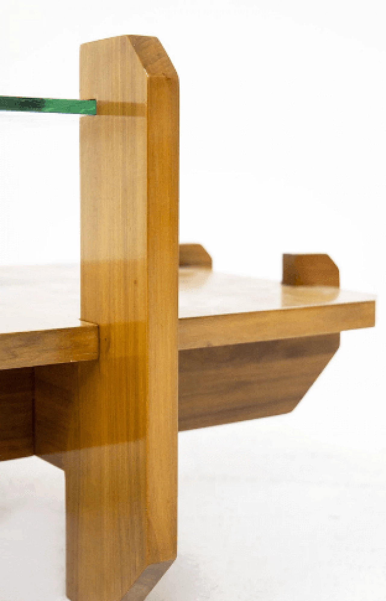 Side table in wood and glass by Vittorio Gregotti, 1960s 7