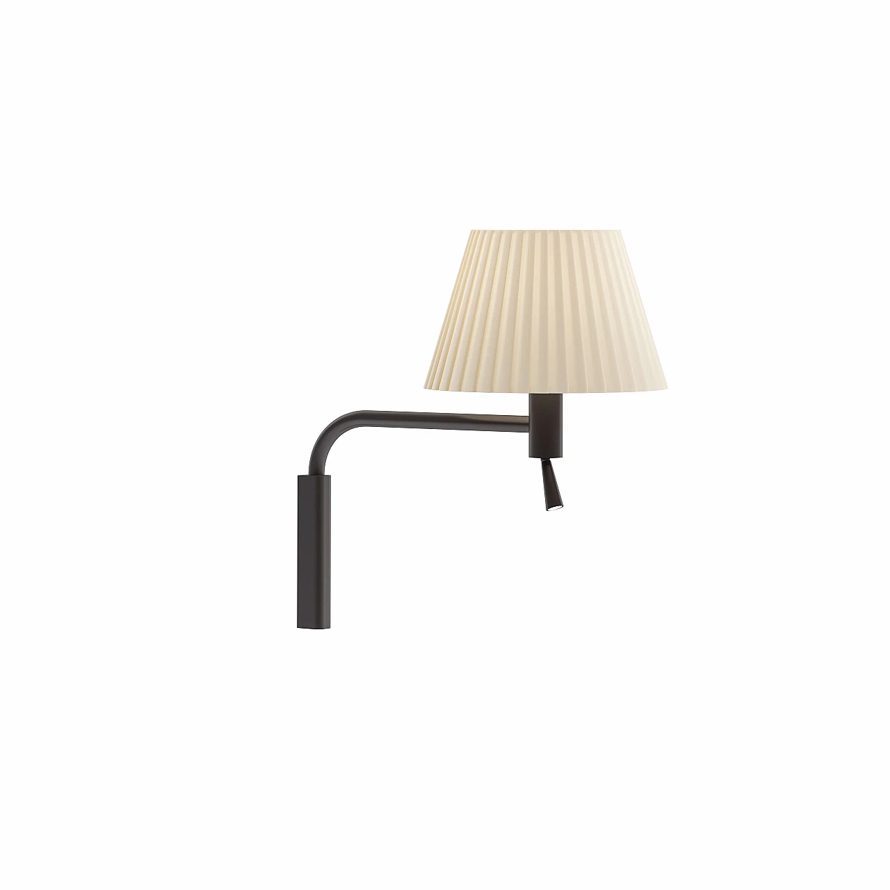 Austen E16-S wall lamp in pleated fabric and acrylic 5