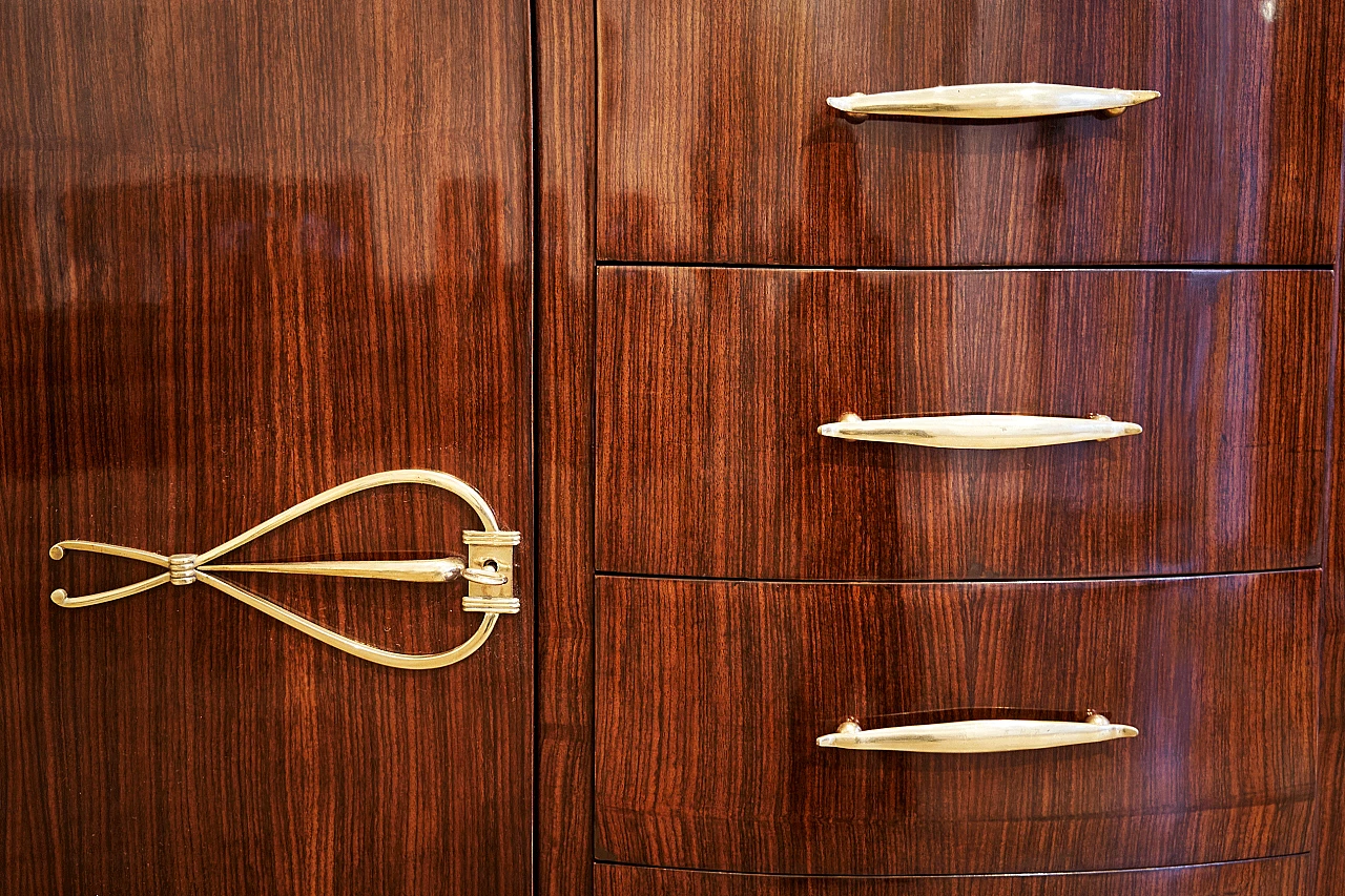 Rosewood panelled sideboard, 1950s 2