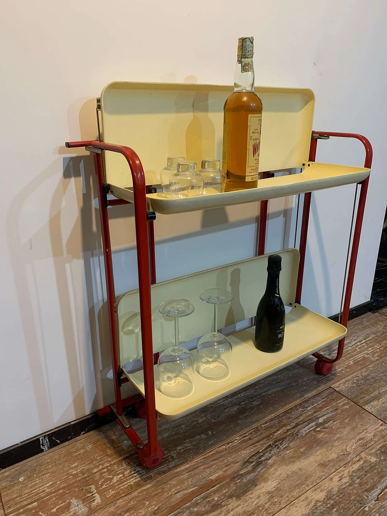 Carrello bar pieghevole, anni '60 7