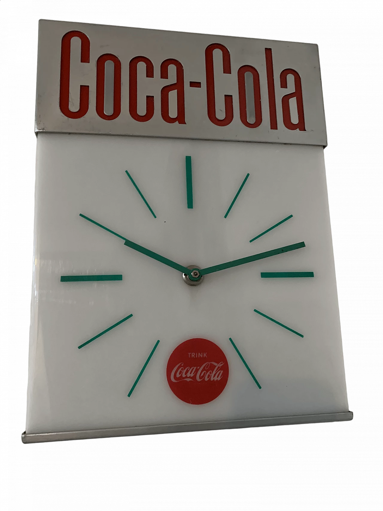 Plastic and metal clock by Coca Cola, 1960s 6