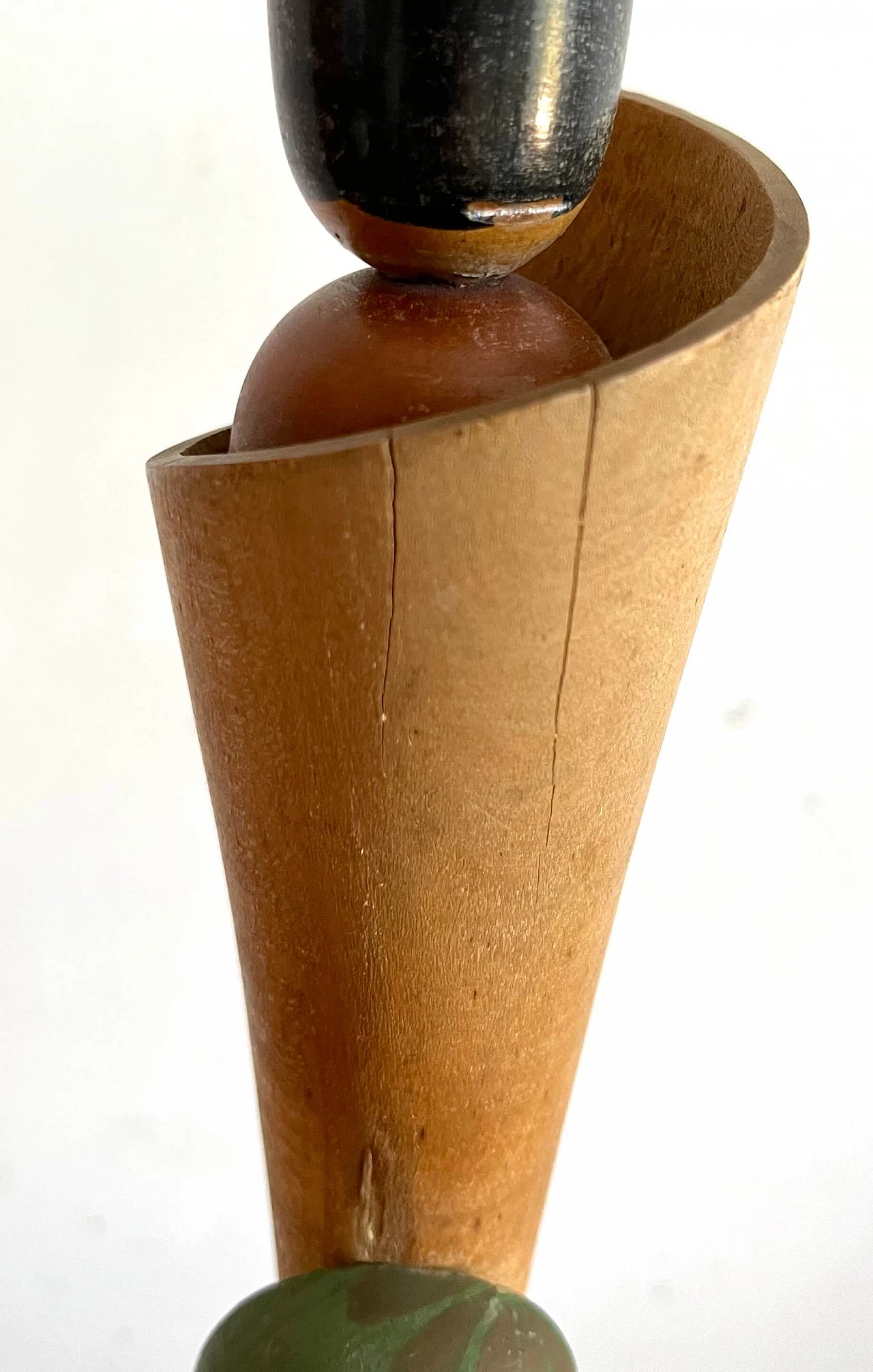 Shozan Shido, Osono the Dancer, wood kokeshi, 1960s 8