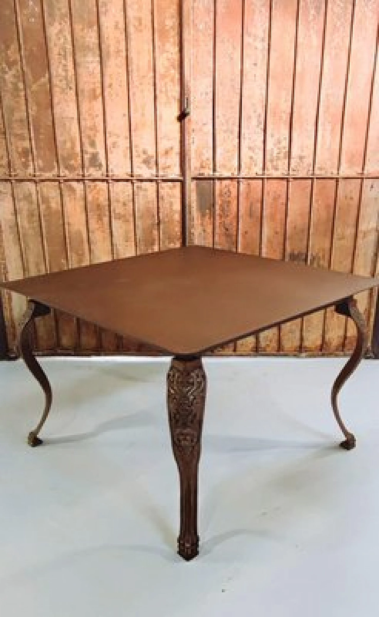 French iron table with lion feet, 1940s 2