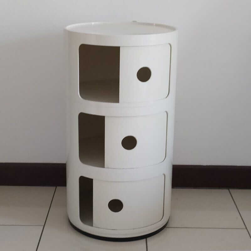 Coppia di comodini modulari di Anna Castelli Ferrieri per Kartell, anni '70