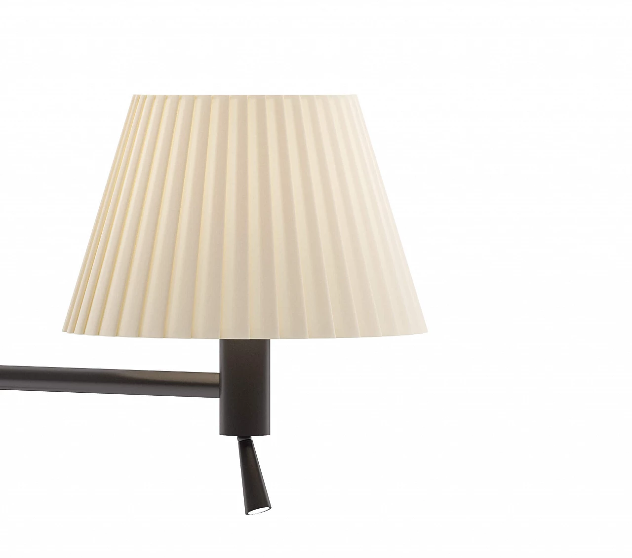 Austen E16-S wall lamp in pleated fabric and acrylic 6