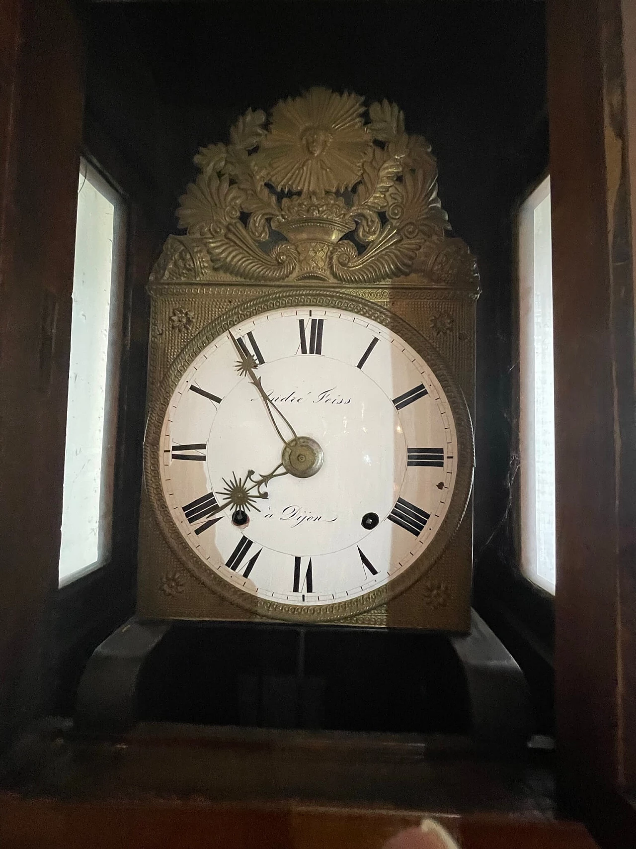 Empire-style wooden pendulum, 18th century 1