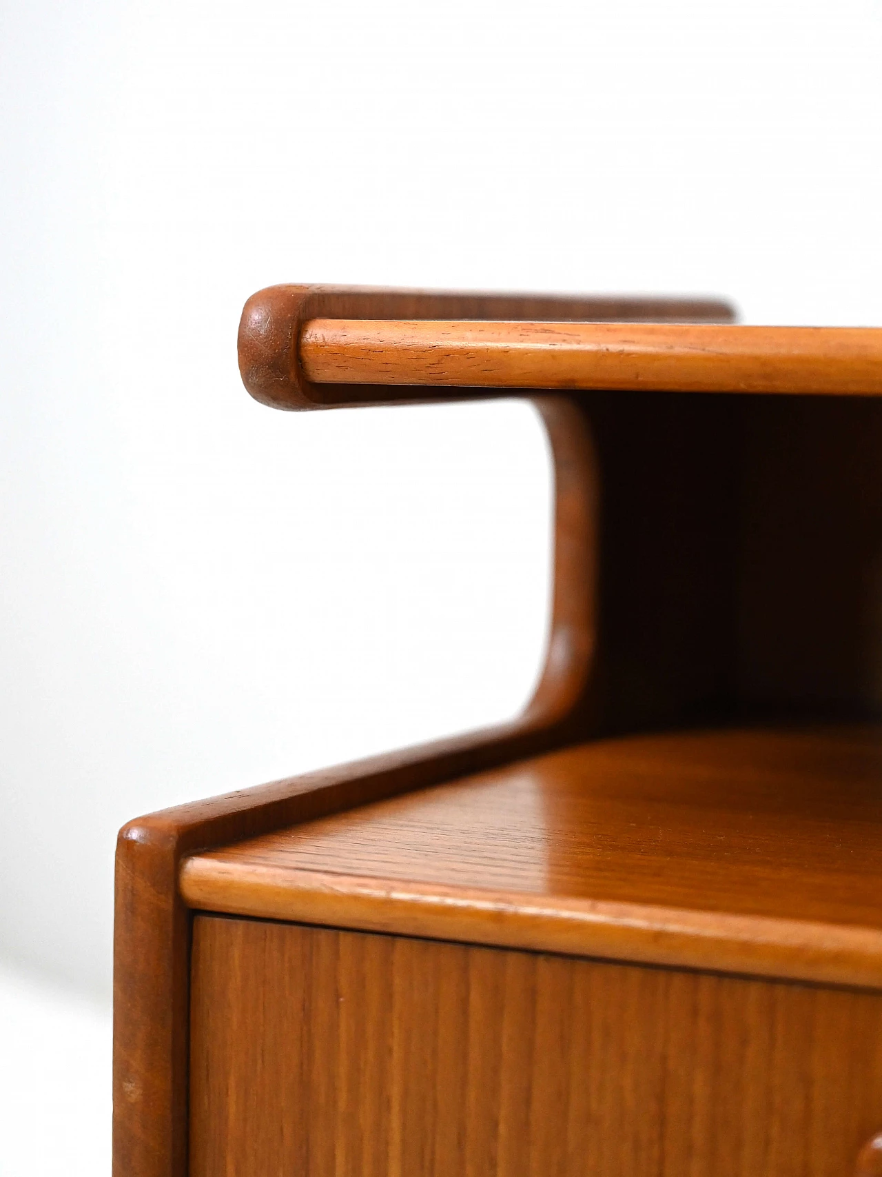 Bedside table with double shelf and drawer, 1960s 10