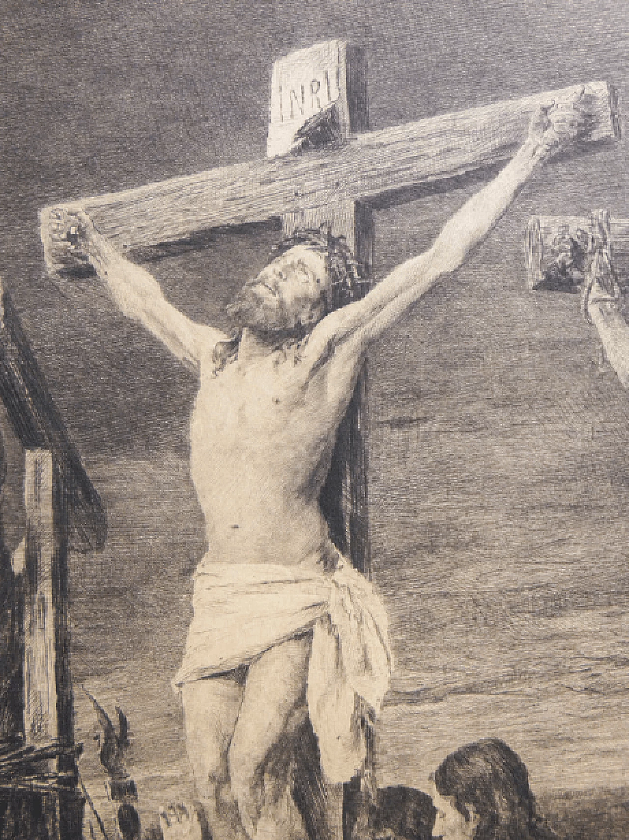 Karl Köpping and Mihály Munkácsy, Golgotha, etching, 1888 12