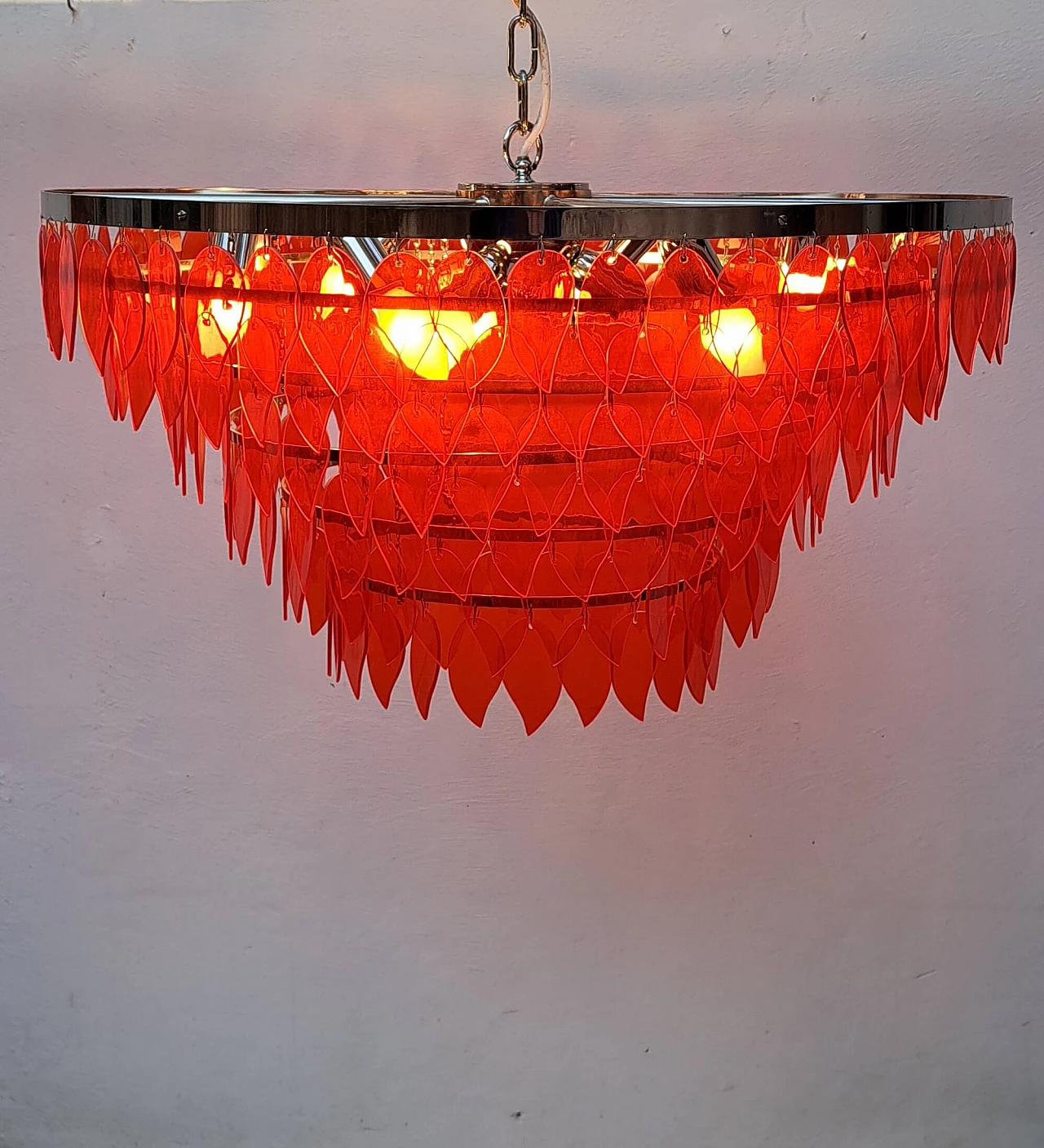 Betulla nine-light chandelier by Giulia Degli Alberti, 1990s 4