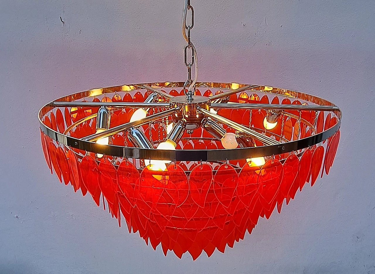 Betulla nine-light chandelier by Giulia Degli Alberti, 1990s 8