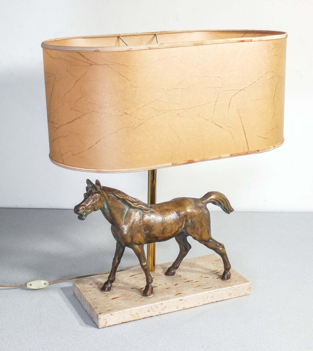 art deco horse lamp