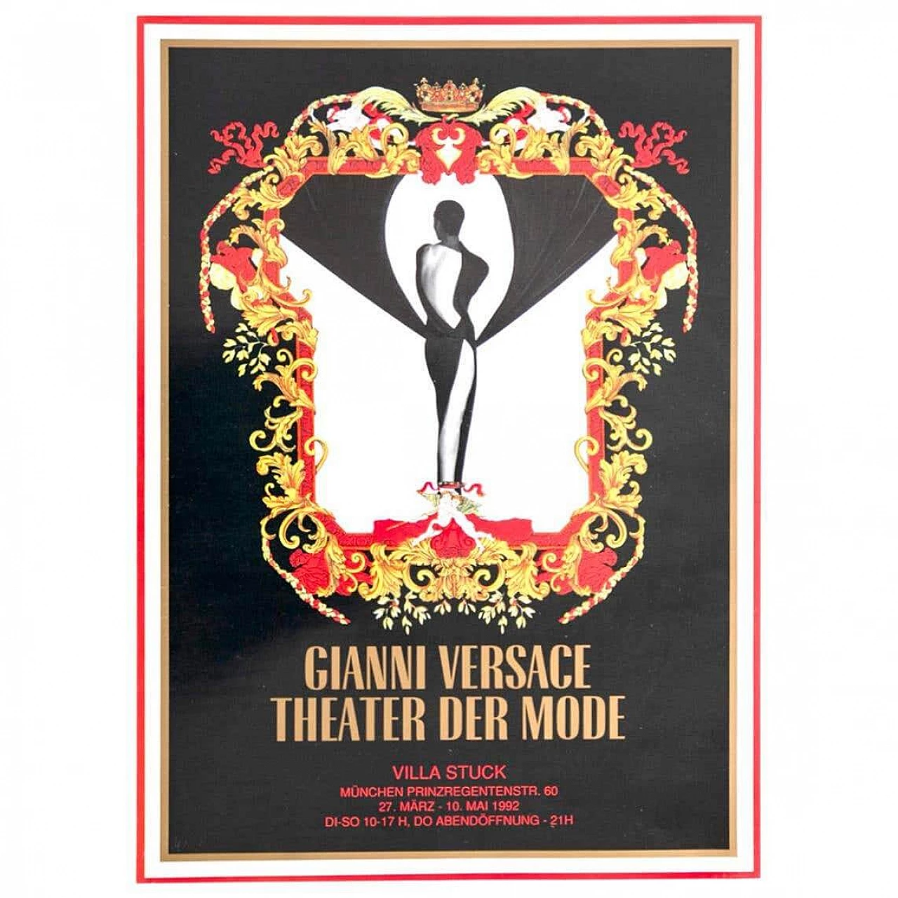 Gianni Versace poster for the exhibition Theater der Mode in Villa Stuck, 1992 1