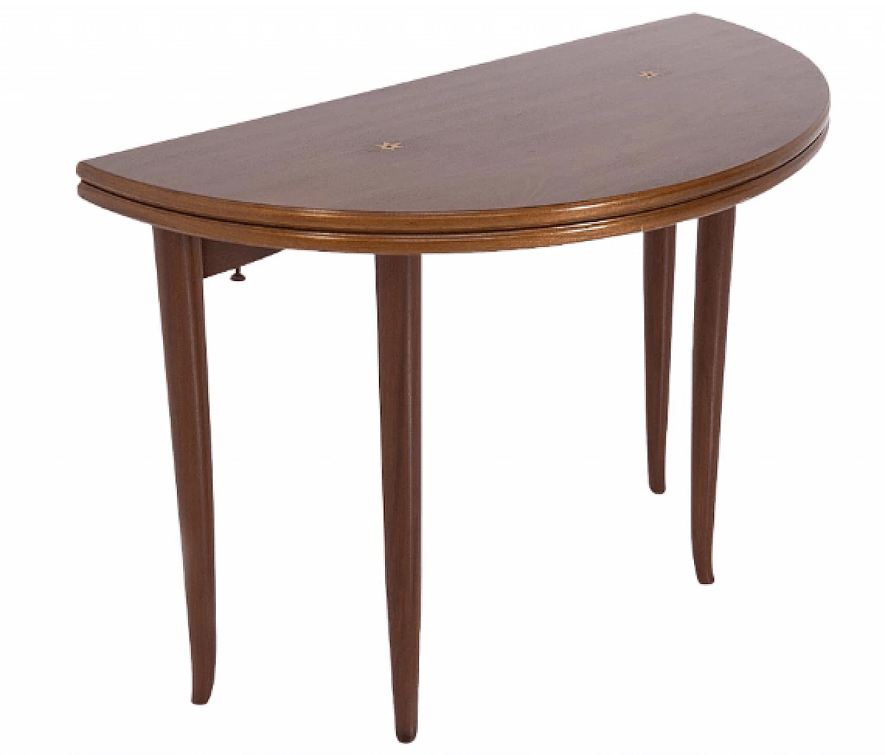 Walnut console and game table attributed to Paolo Buffa, 1950s 1