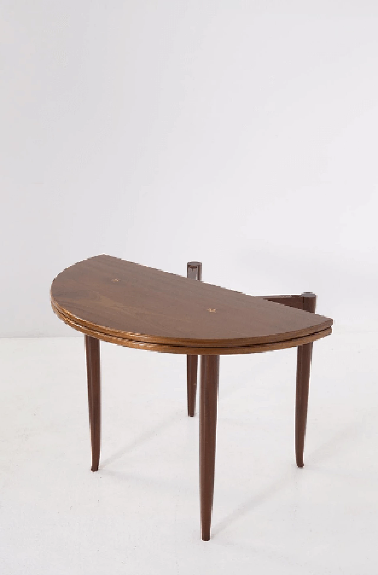 Walnut console and game table attributed to Paolo Buffa, 1950s 15