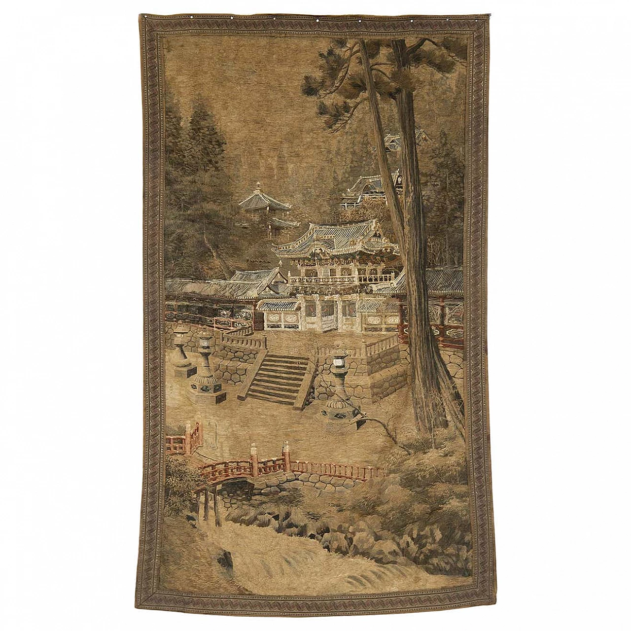 Japanese silk and cotton tapestry, 19th century | intOndo