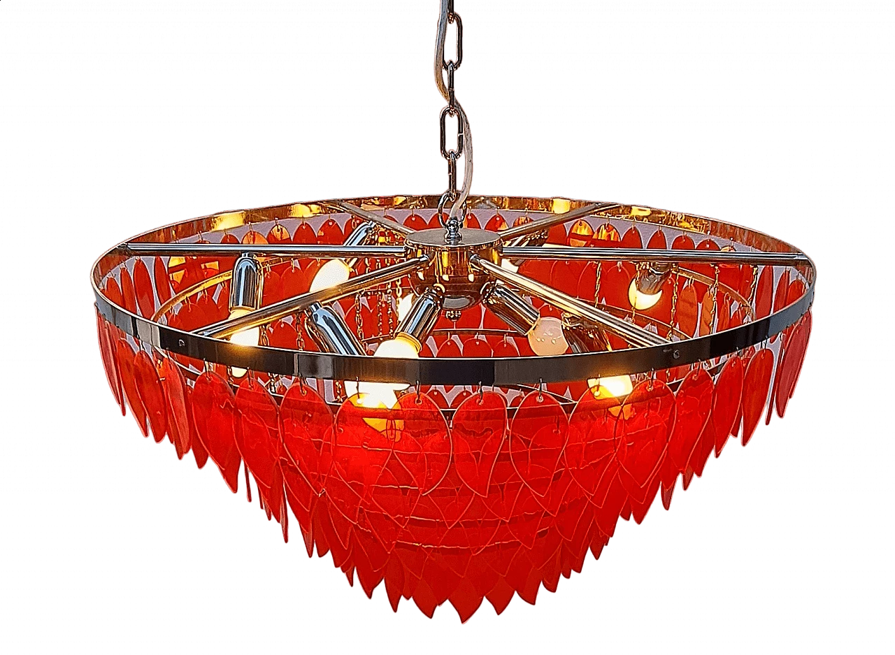 Betulla nine-light chandelier by Giulia Degli Alberti, 1990s 10