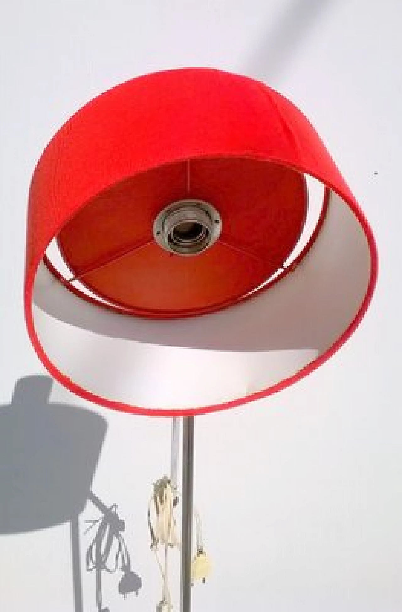 Red floor lamp by Stilux, 1960s 4