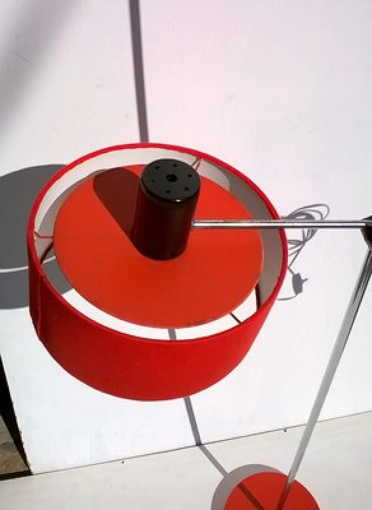 Red floor lamp by Stilux, 1960s 5