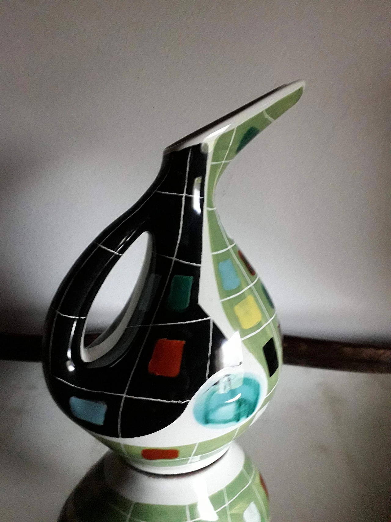 Arlecchino pitcher by Nino Strada for Deruta, 1950s 7