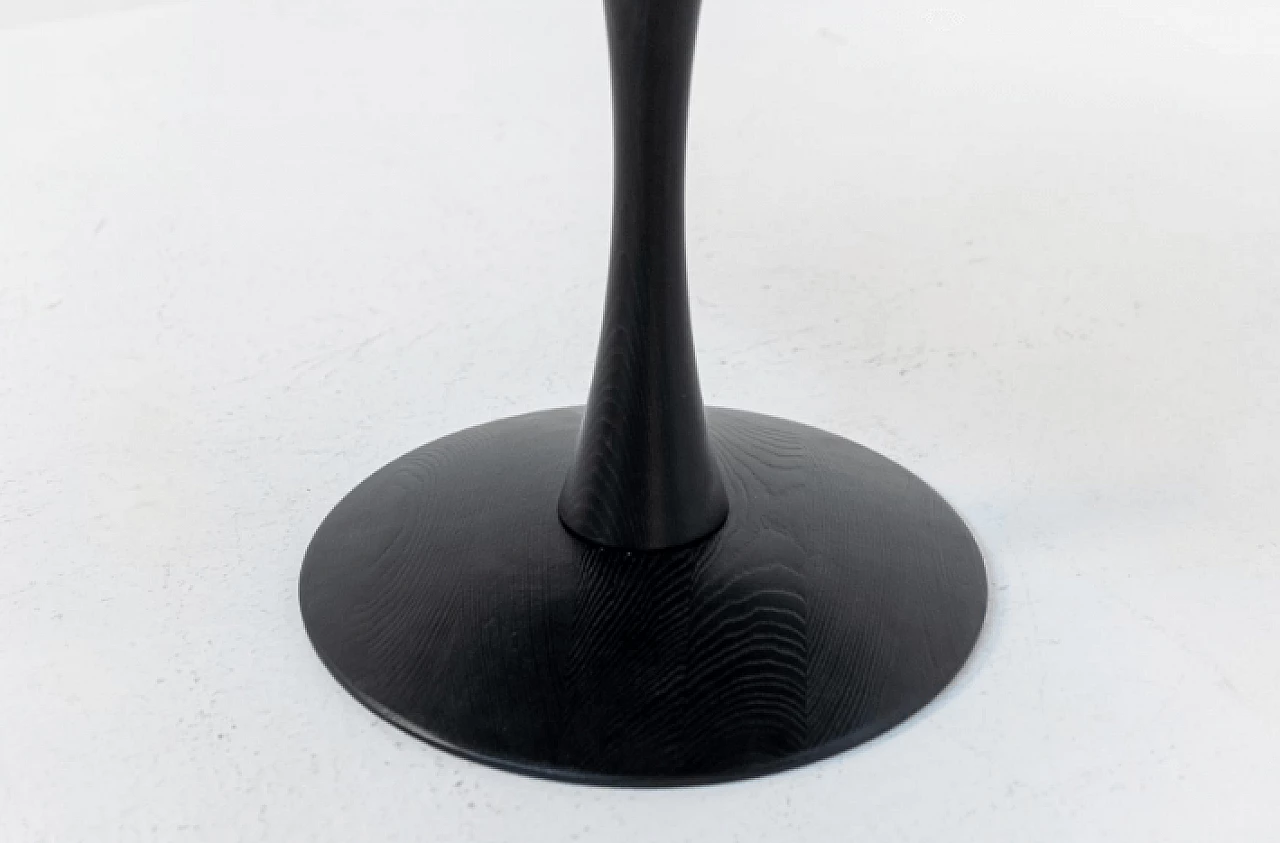 Round ebonized wood side table by Nanna Ditzel, 1960s 3