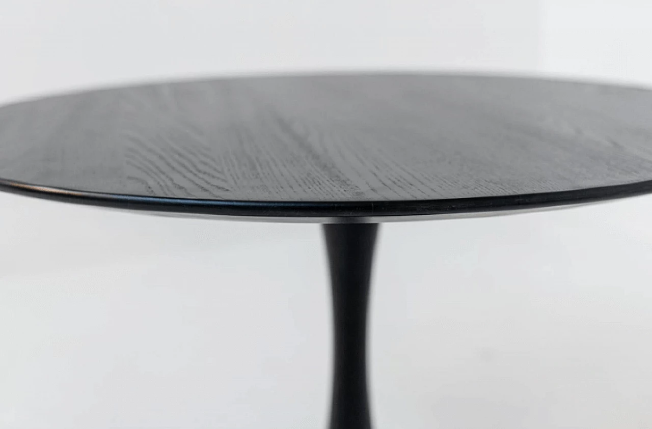 Round ebonized wood side table by Nanna Ditzel, 1960s 4