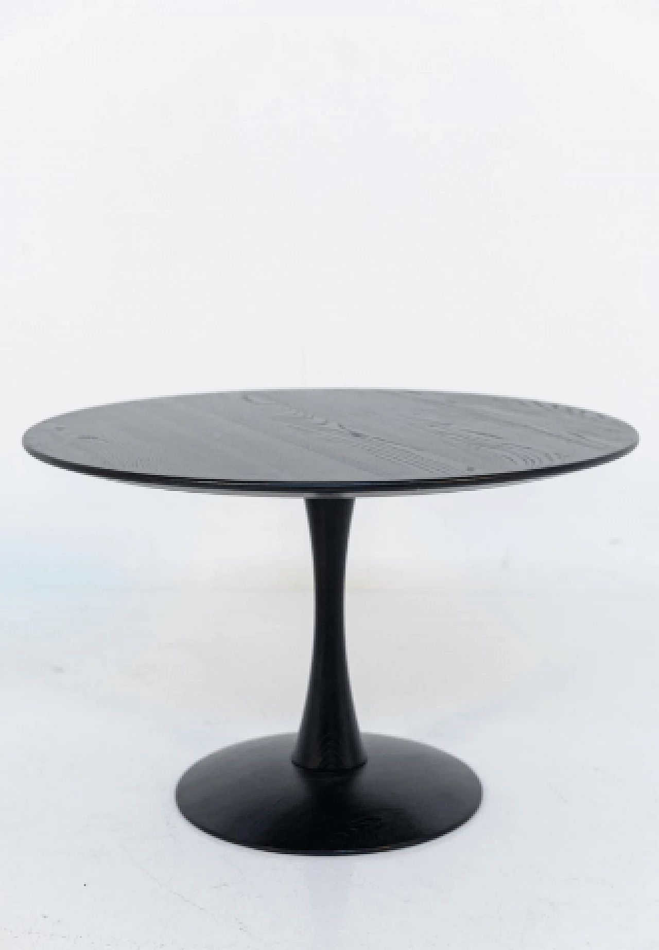 Round ebonized wood side table by Nanna Ditzel, 1960s 10