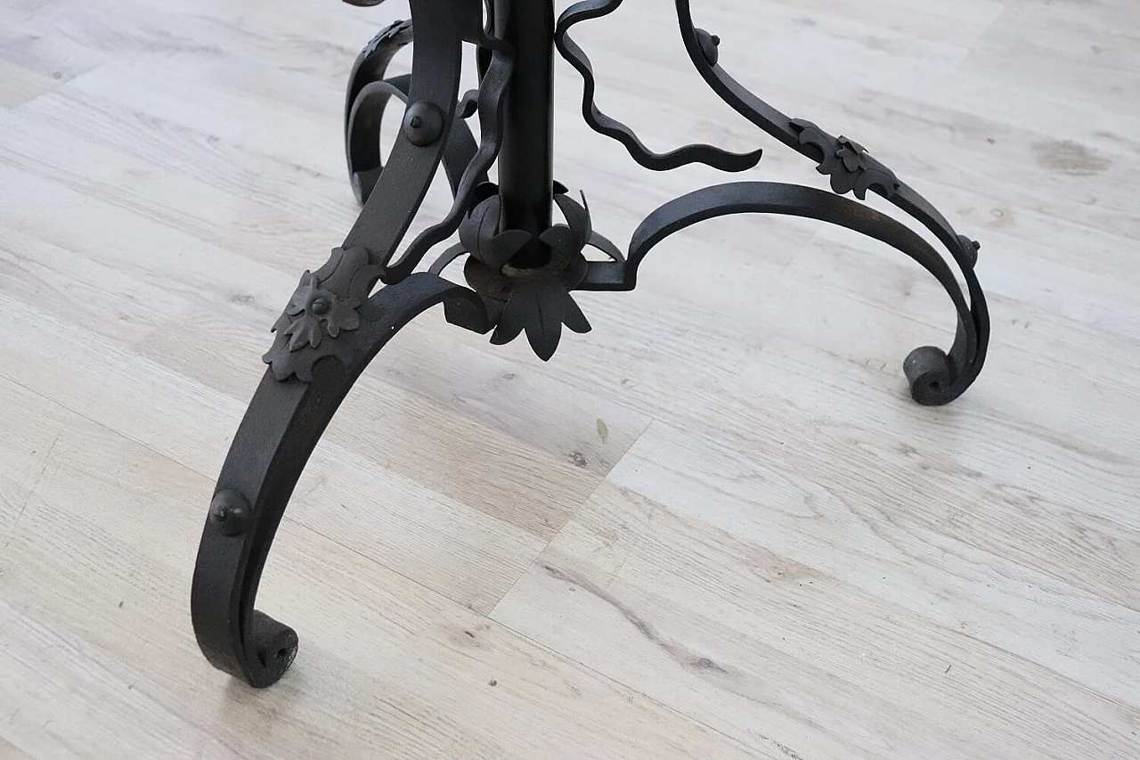 Art Nouveau wrought iron floor lamp, late 19th century 7