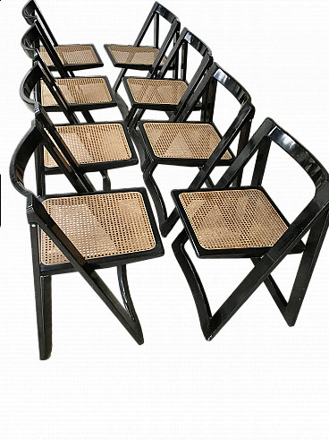 Quattro Sedie Pieghevoli Design Anni 60 Stile Aldo Jacober 