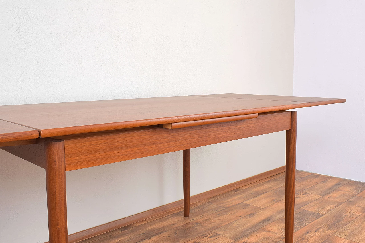 Danish teak extendable table, 1960s 7