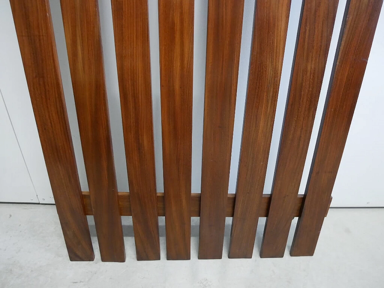 Teak and metal coat rack, 1960s 4