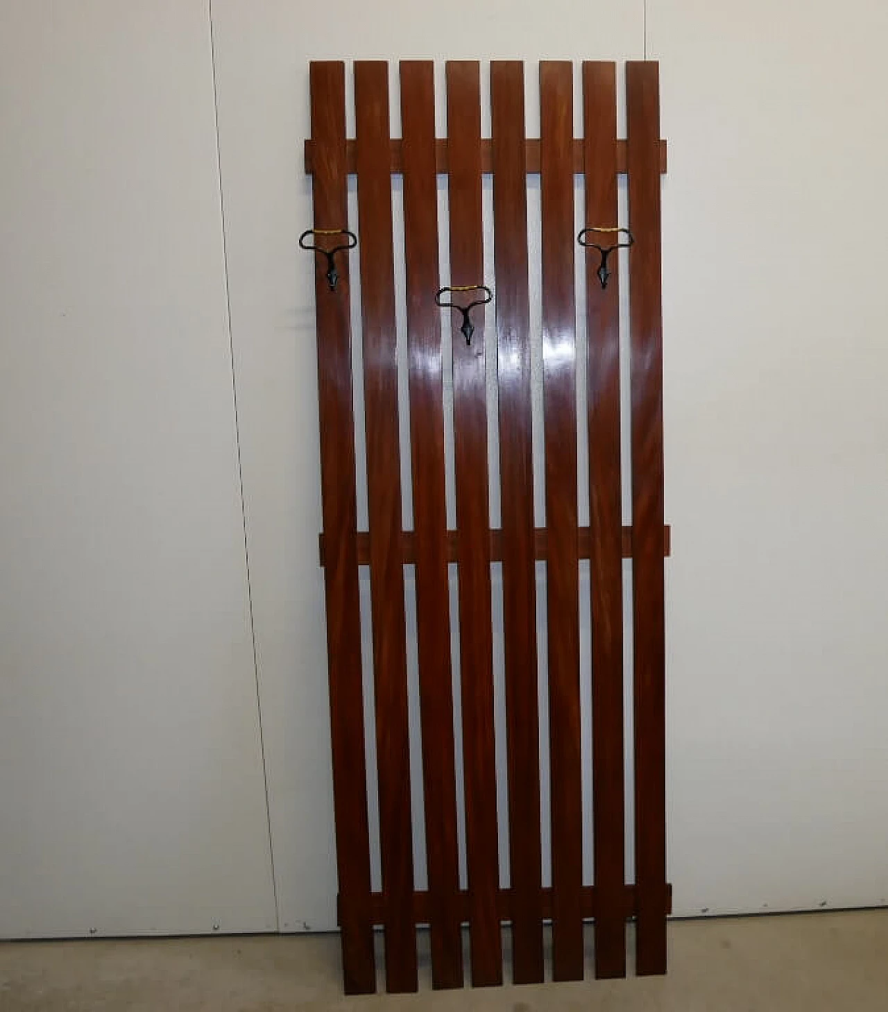 Teak and metal coat rack, 1960s 10