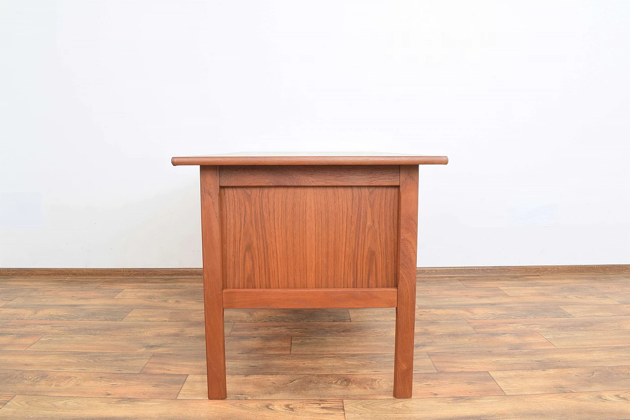 Scandinavian teak centre desk, 1960s 8