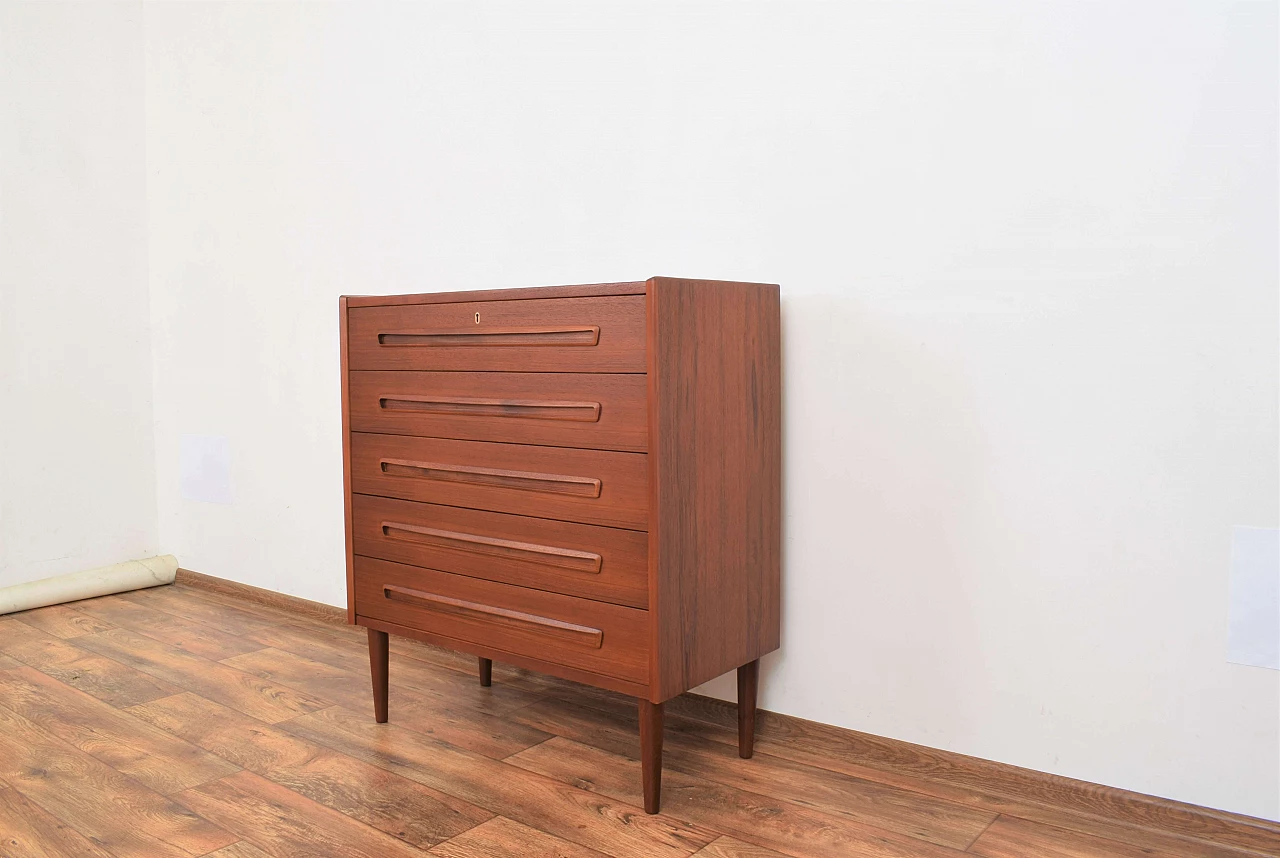 Danish teak chest of drawers, 1960s 9