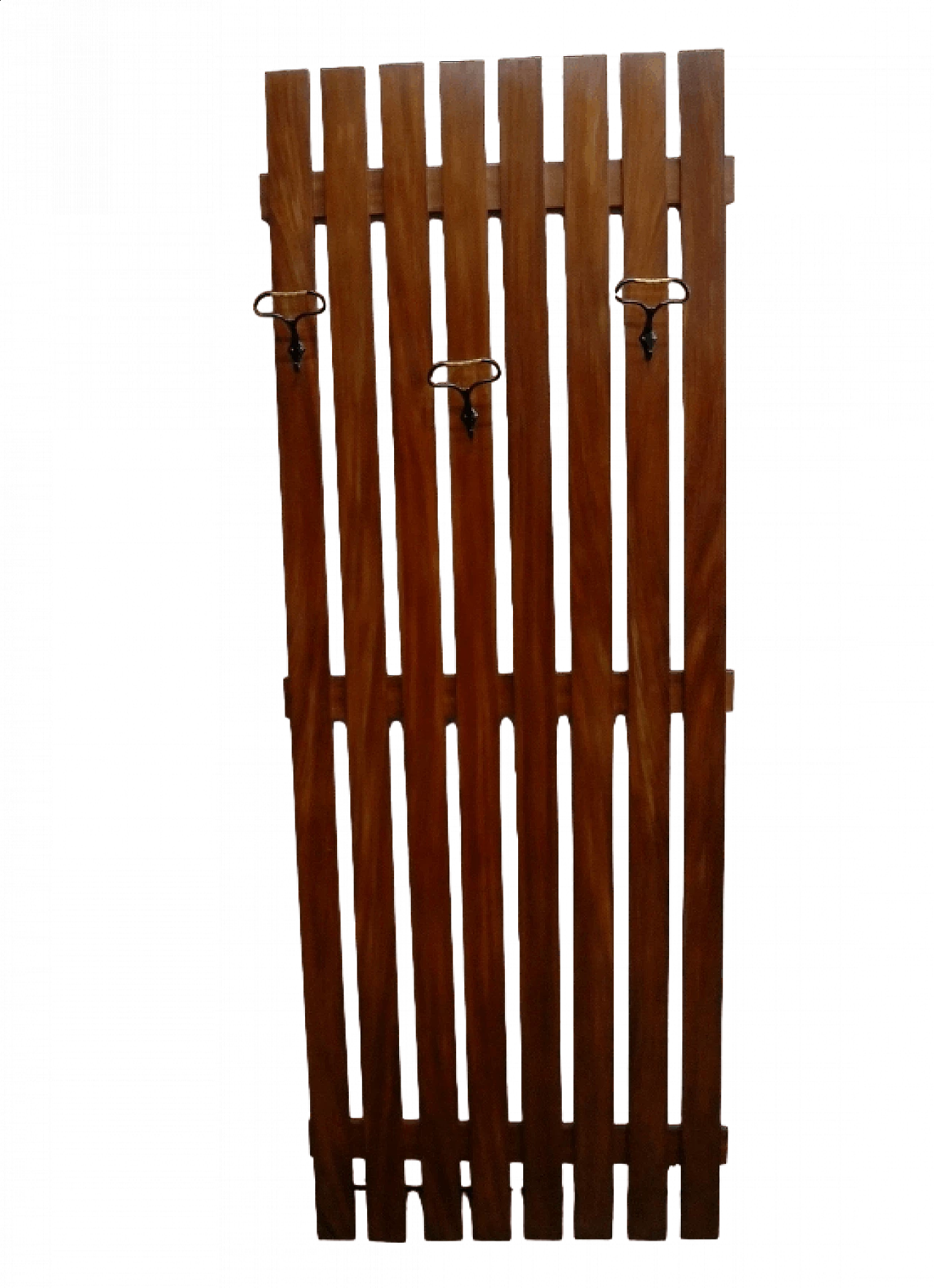 Teak and metal coat rack, 1960s 11