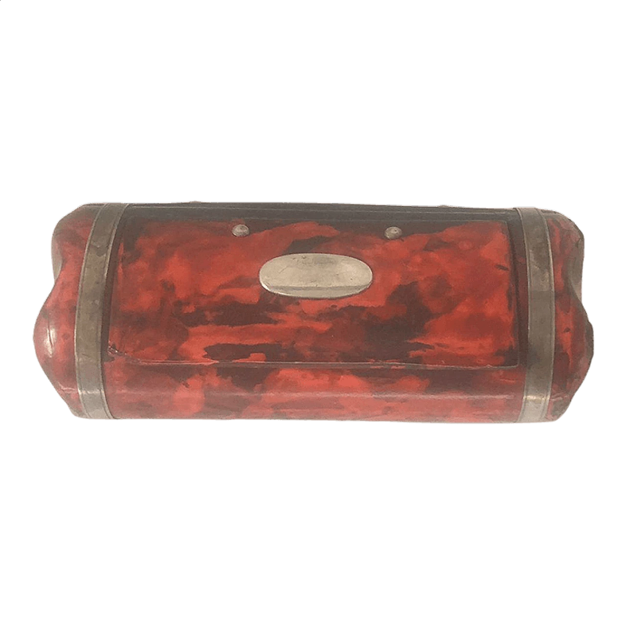 Lacquered wood and silver snuffbox, 1920s 3