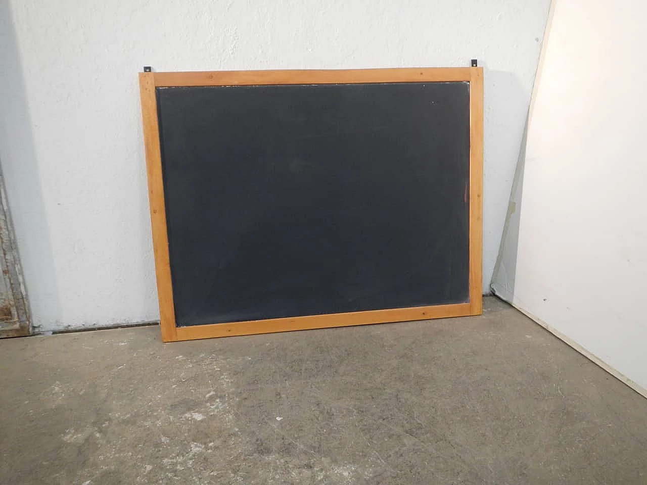 Beech wall-mounted school blackboard, 1980s 1