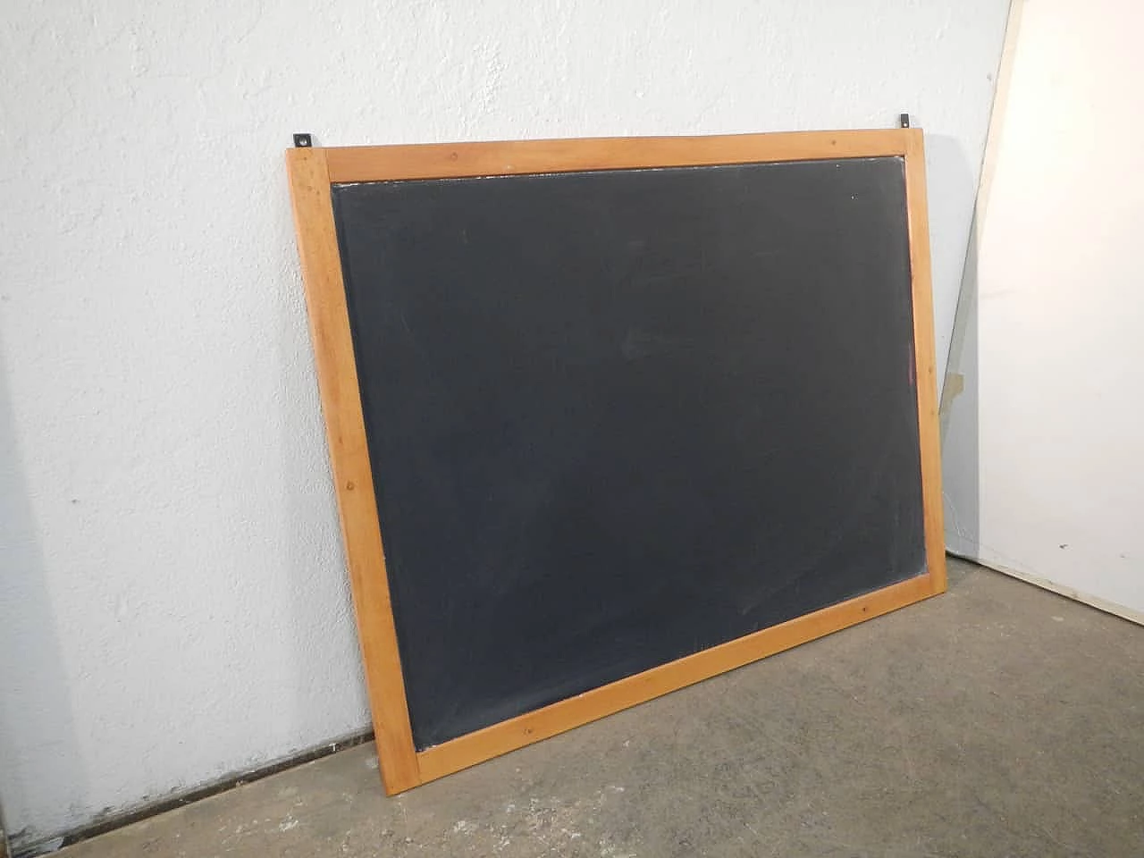 Beech wall-mounted school blackboard, 1980s 2