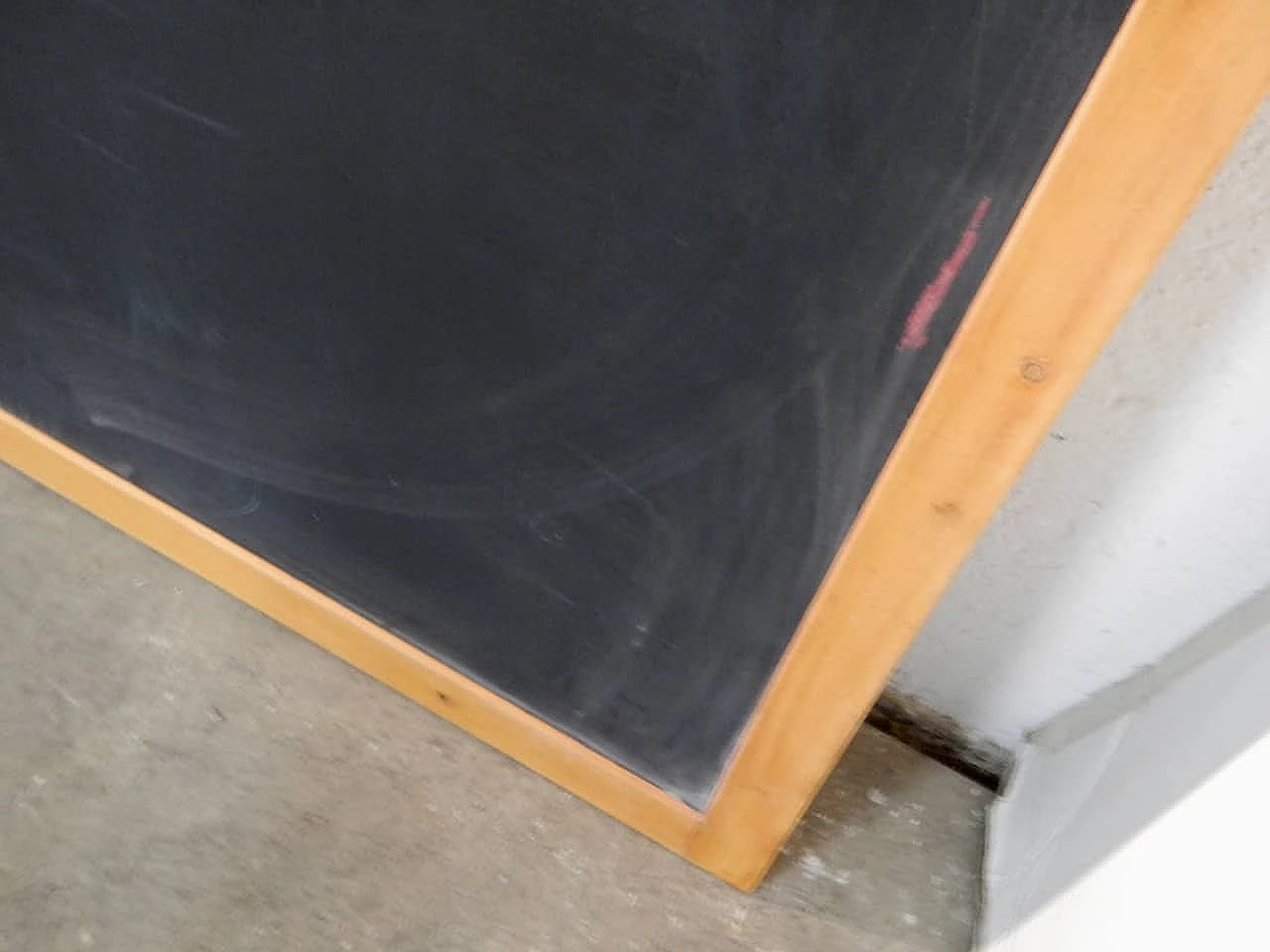 Beech wall-mounted school blackboard, 1980s 6