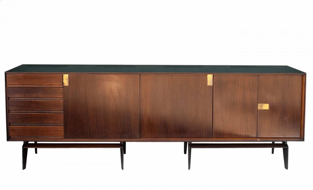 Rosewood veneered sideboard by Edmondo Palutari for Dassi, 1960s 11