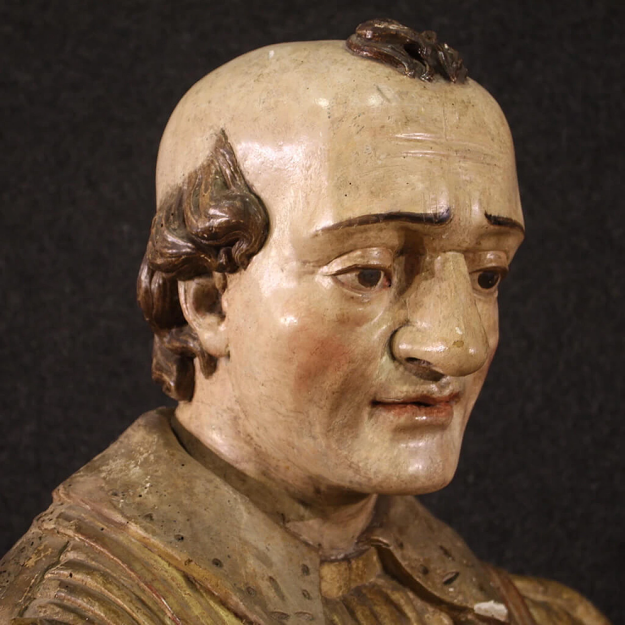 Wooden sculpture depicting St. Francis de Sales, 18th century 7