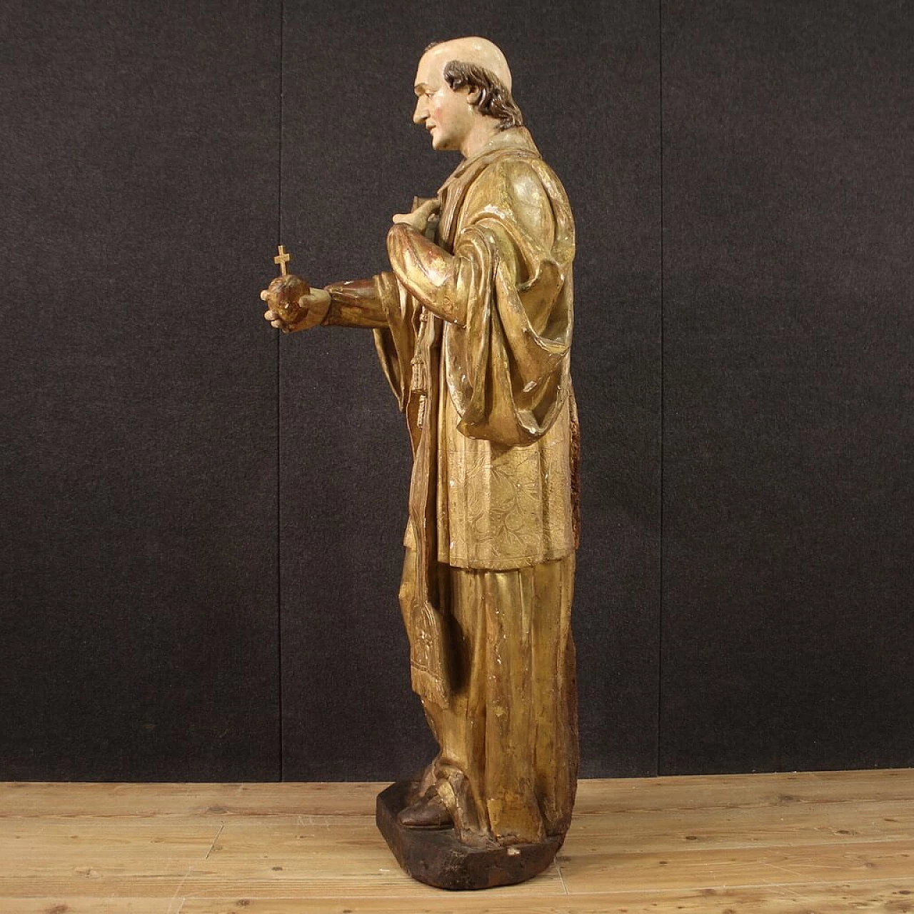 Wooden sculpture depicting St. Francis de Sales, 18th century 11