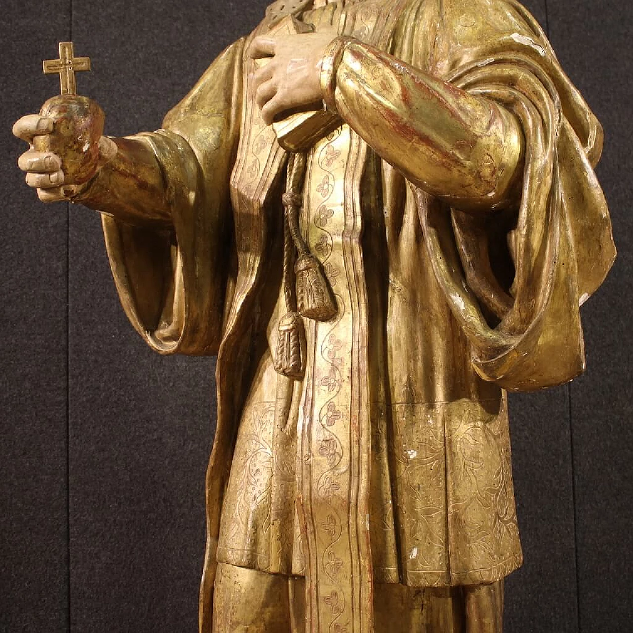 Wooden sculpture depicting St. Francis de Sales, 18th century 12