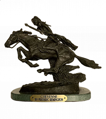 Frederic Remington, Cheyenne, bronze sculpture