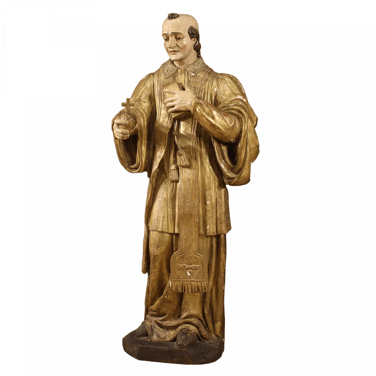 Wooden sculpture depicting St. Francis de Sales, 18th century 13