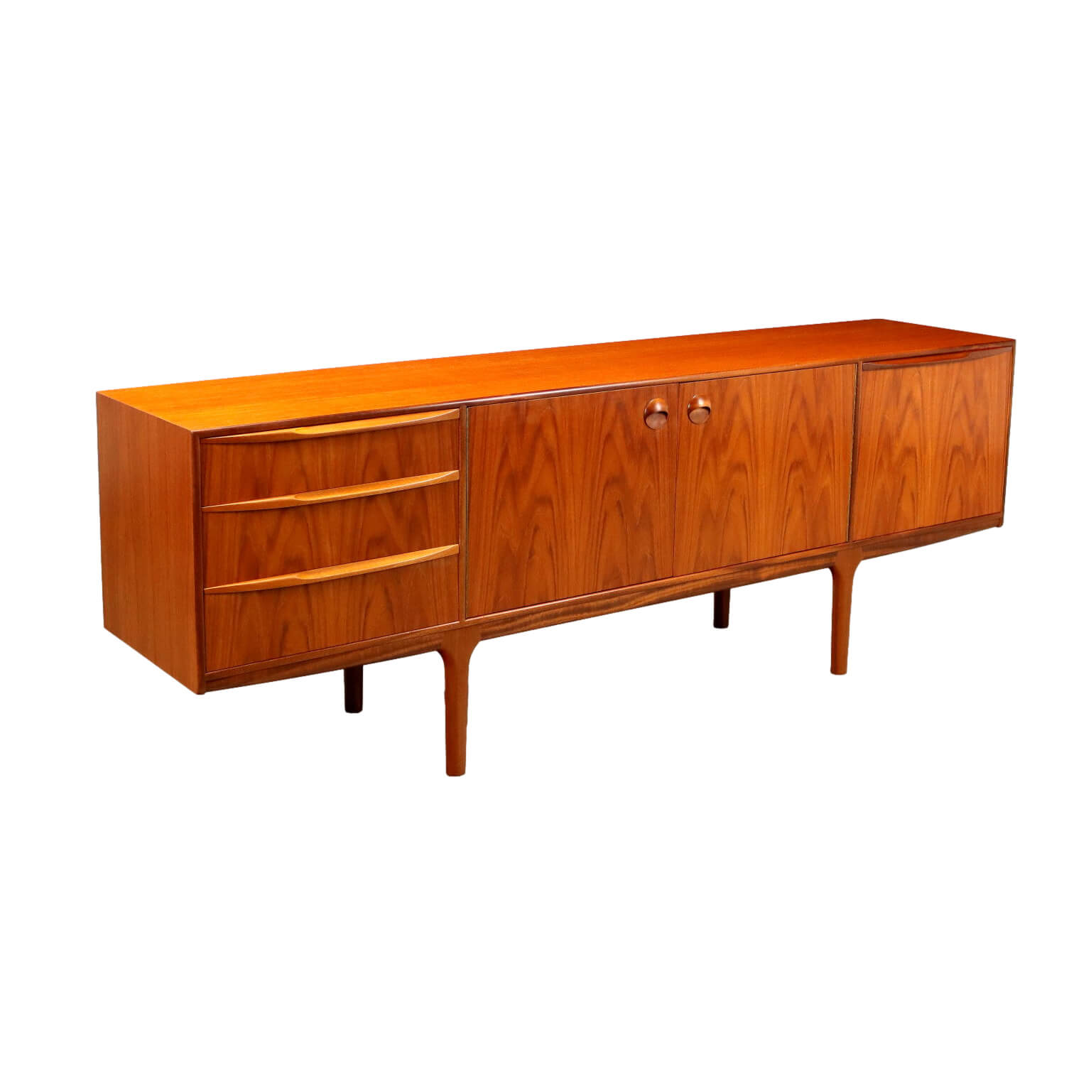 Credenza inglese in legno impiallacciato teak, anni '60