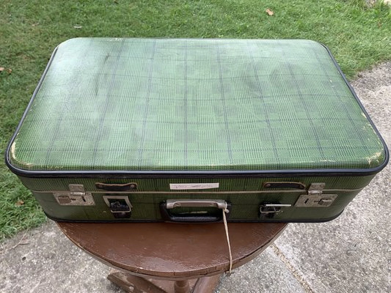 Hungarian green suitcase, 1960s 3