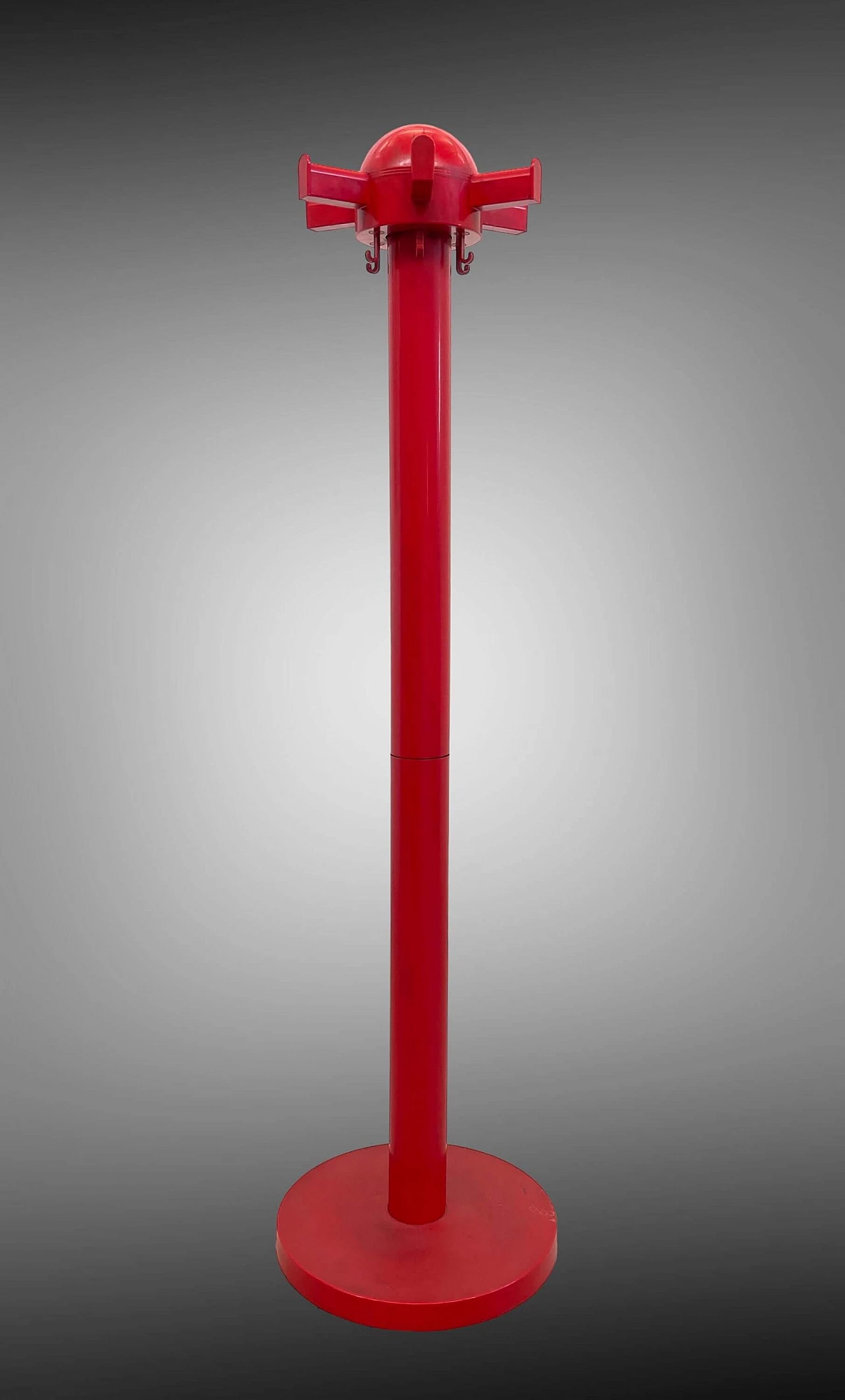 Red plastic coat stand 4653 by Kartell, 1970s 3